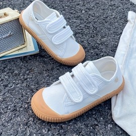 Girl's Solid Trendy Skate Shoes, Comfy Non Slip Breathable Sneakers