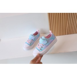 Girls Trendy Breathable Canvas Skate Shoes With Assorted Colors, Outdoor Low Top Anti-slip Flat Walking Sneakers
