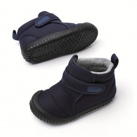 Girl's Snow Boots, Warm Fleece Cozy Non-slip Ankle Boots Plush Comfy Outdoor Hiking Shoes Lined Trekking Shoes, Winter