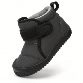 Girl's Snow Boots, Warm Fleece Cozy Non-slip Ankle Boots Plush Comfy Outdoor Hiking Shoes Lined Trekking Shoes, Winter