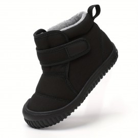 Girl's Snow Boots, Warm Fleece Cozy Non-slip Ankle Boots Plush Comfy Outdoor Hiking Shoes Lined Trekking Shoes, Winter