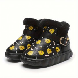 Casual Cool Ankle-high Boots For Girls Kids, Comfortable Non Slip Boots With Zipper For Indoor Outdoor Travel, All Seasons