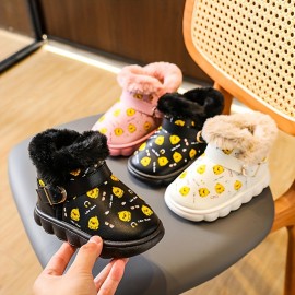 Casual Cool Ankle-high Boots For Girls Kids, Comfortable Non Slip Boots With Zipper For Indoor Outdoor Travel, All Seasons
