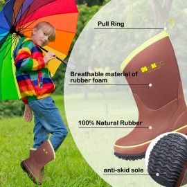 Simple And Versatile Rain Boots For Boys And Girls, Outdoor Waterproof And Breathable High Boots, Wading Shoes Along The River.