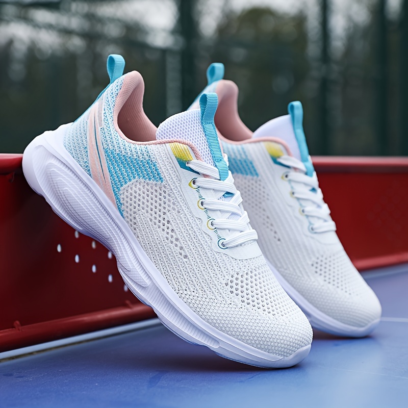 casual comfortable low top woven shoes for girls breathable sport shoes for walking running training details 2