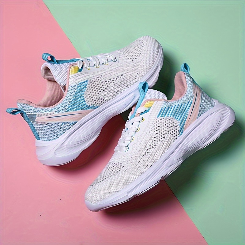 casual comfortable low top woven shoes for girls breathable sport shoes for walking running training details 5