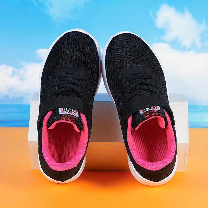 boys girls knitted comfy casual shoes breathable non slip sneakers kids footwear details 1