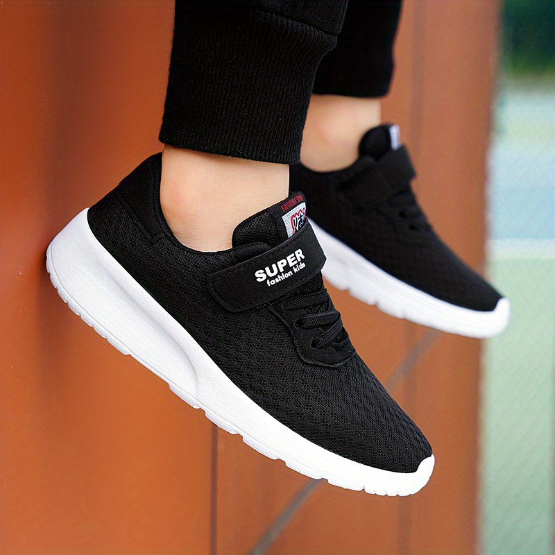 boys girls knitted comfy casual shoes breathable non slip sneakers kids footwear details 5