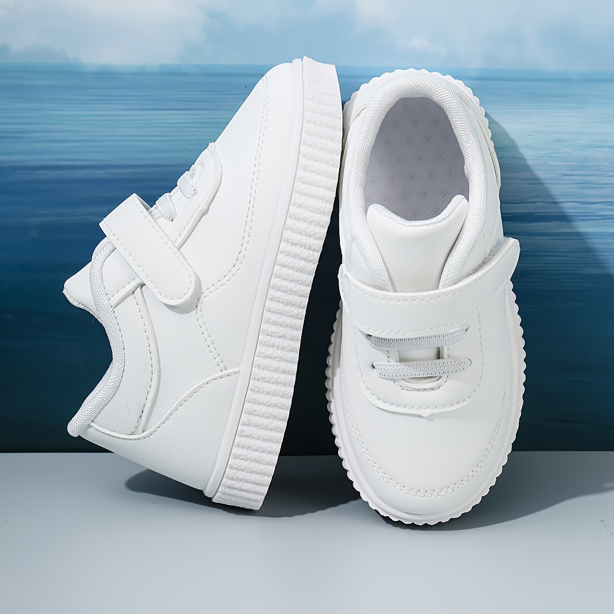casual comfortable solid color low top sneakers for girls wear resistant non slip skateboard details 0