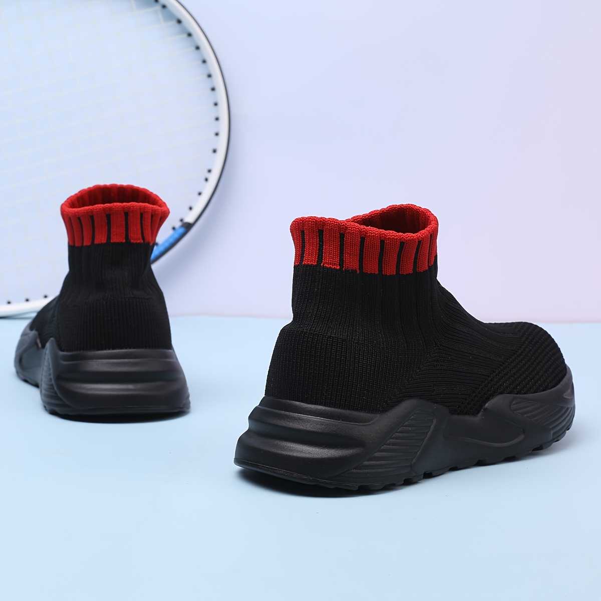 girls soli color woven breathable slip on sock shoes comfy non slip walking shoes for kids outdoor activities summer details 9
