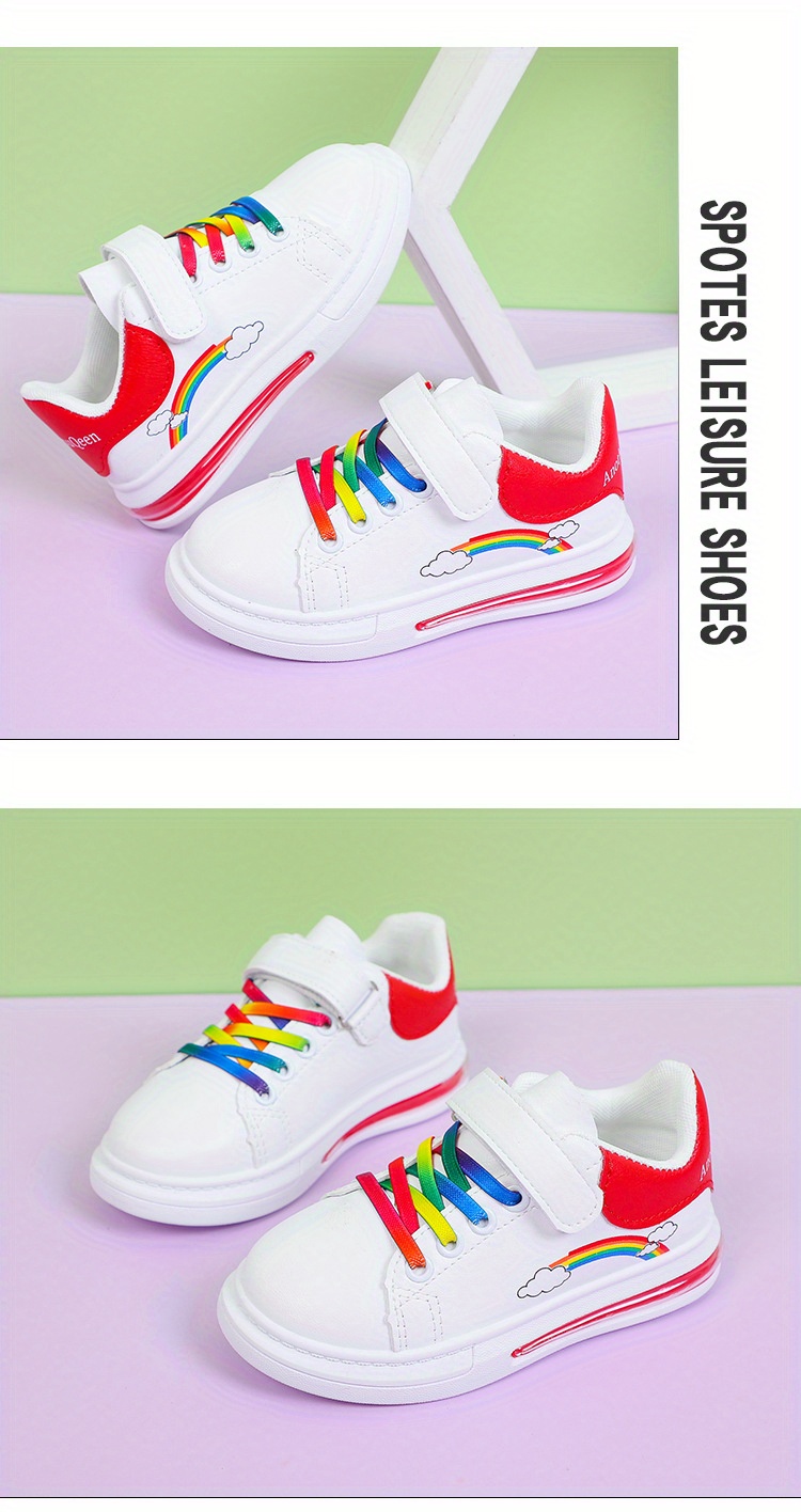 girls trendy soft shoes comfy non slip casual breathable sneakers for kids outdoor activities details 1