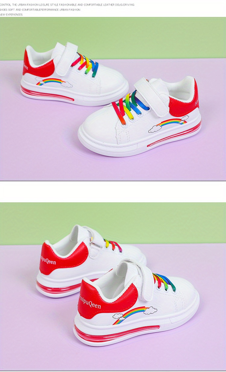 girls trendy soft shoes comfy non slip casual breathable sneakers for kids outdoor activities details 2
