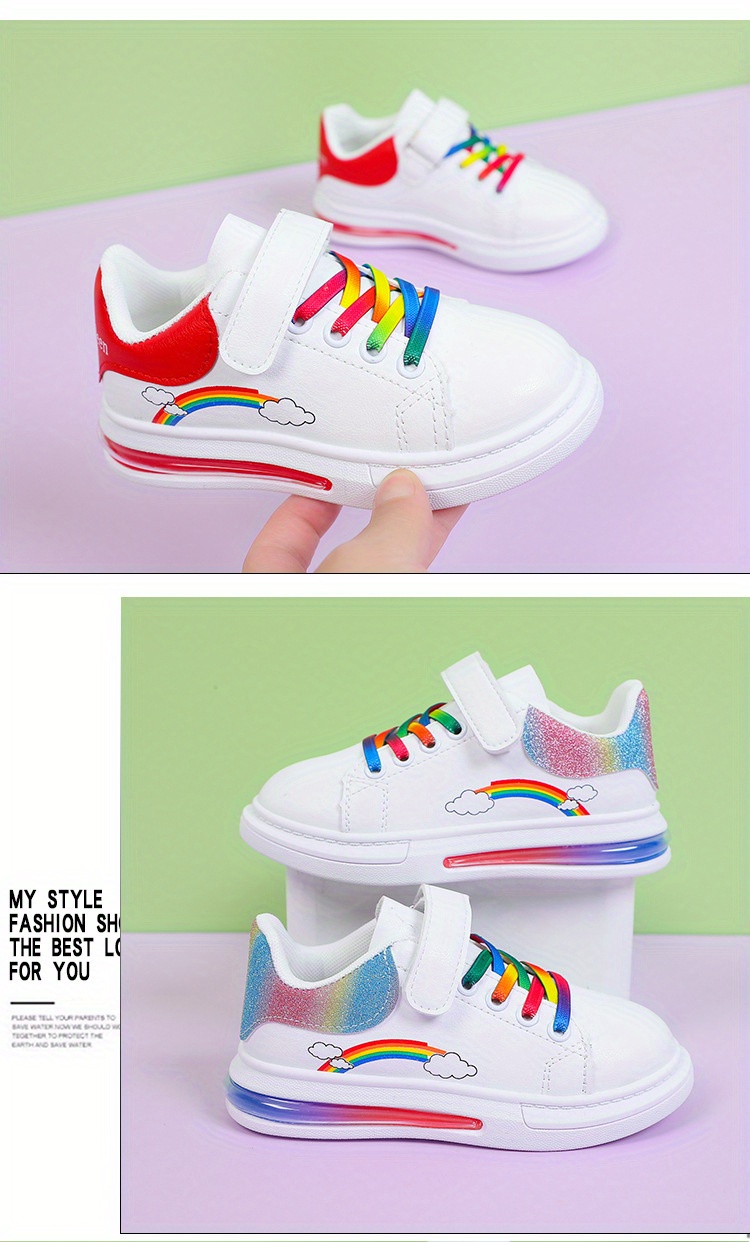 girls trendy soft shoes comfy non slip casual breathable sneakers for kids outdoor activities details 3