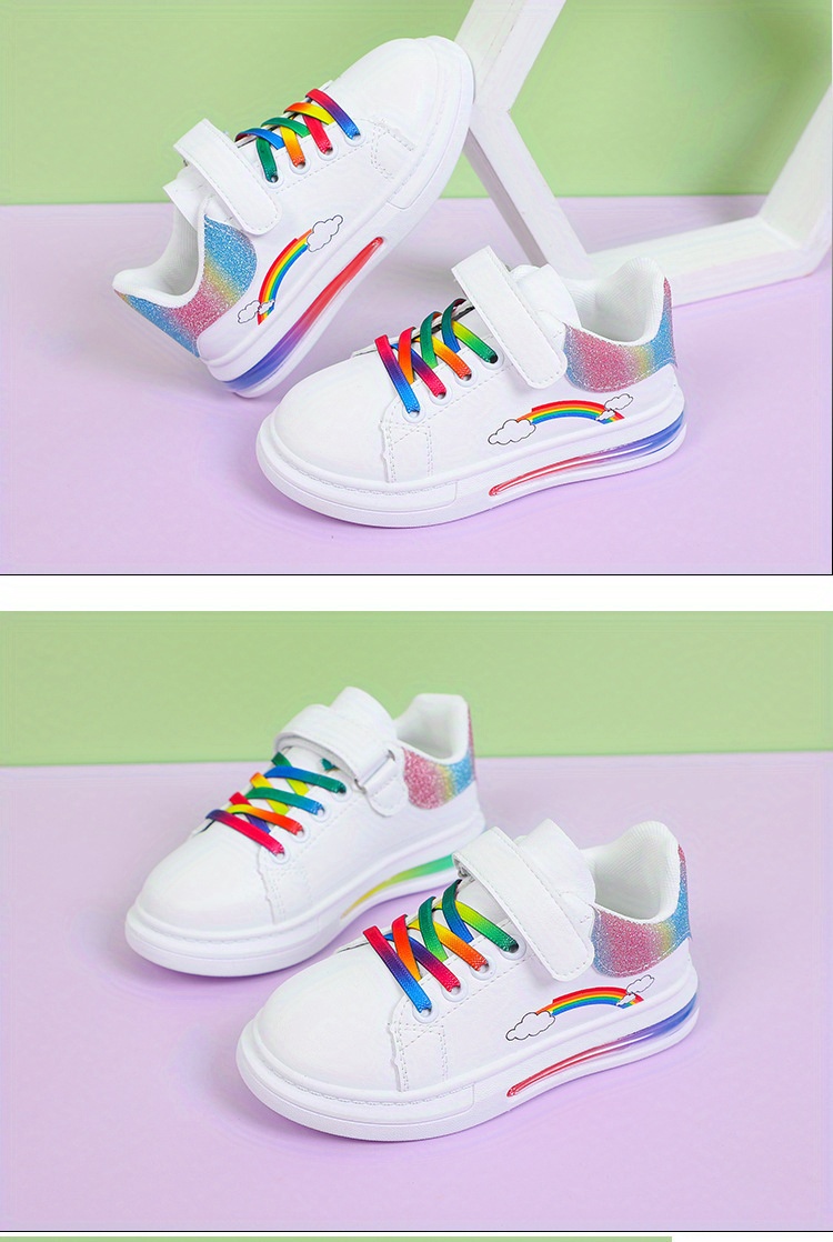 girls trendy soft shoes comfy non slip casual breathable sneakers for kids outdoor activities details 4