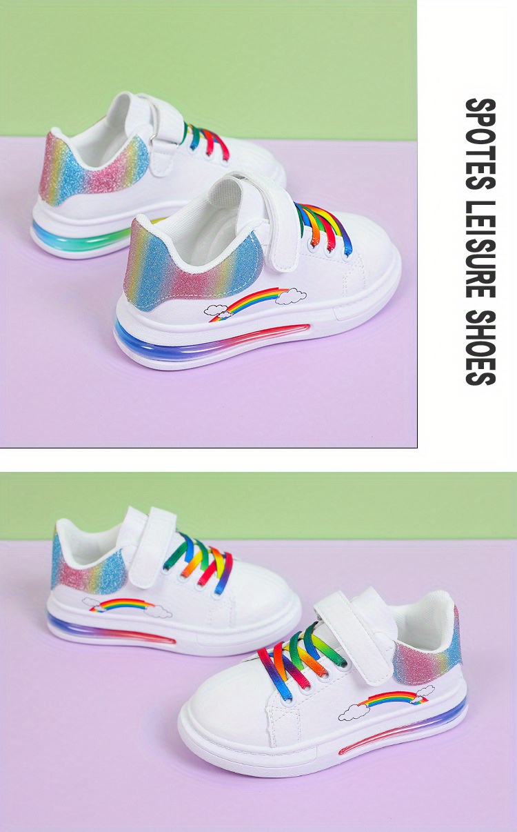 girls trendy soft shoes comfy non slip casual breathable sneakers for kids outdoor activities details 5