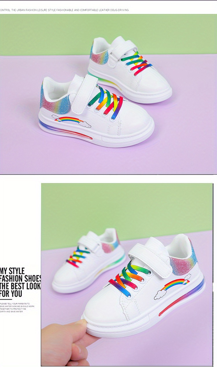 girls trendy soft shoes comfy non slip casual breathable sneakers for kids outdoor activities details 6