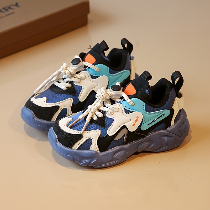 girls vintage style chunky shoes comfy non slip breathable casual soft sole sneakers for outdoor activities details 1