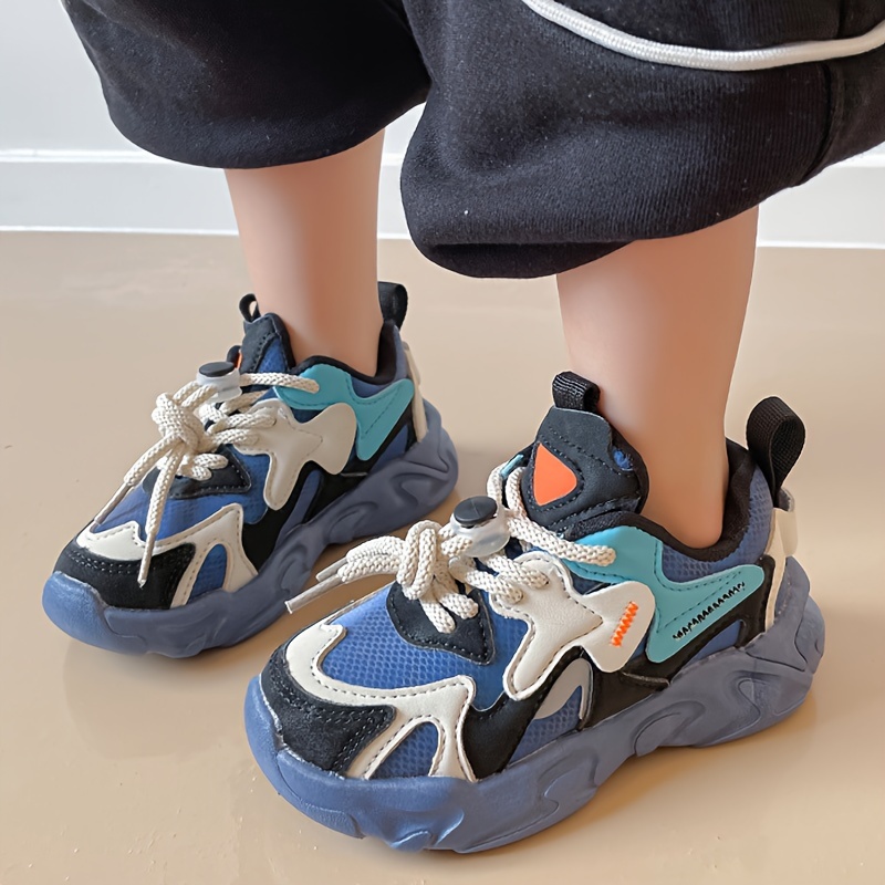girls vintage style chunky shoes comfy non slip breathable casual soft sole sneakers for outdoor activities details 2