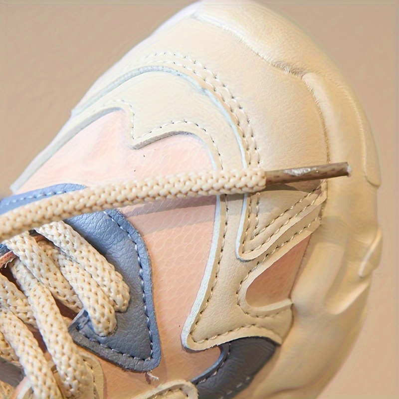 girls vintage style chunky shoes comfy non slip breathable casual soft sole sneakers for outdoor activities details 4