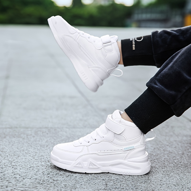 casual high top skateboard shoes with for girls lightweight anti slip sneakers for indoor outdoor details 3