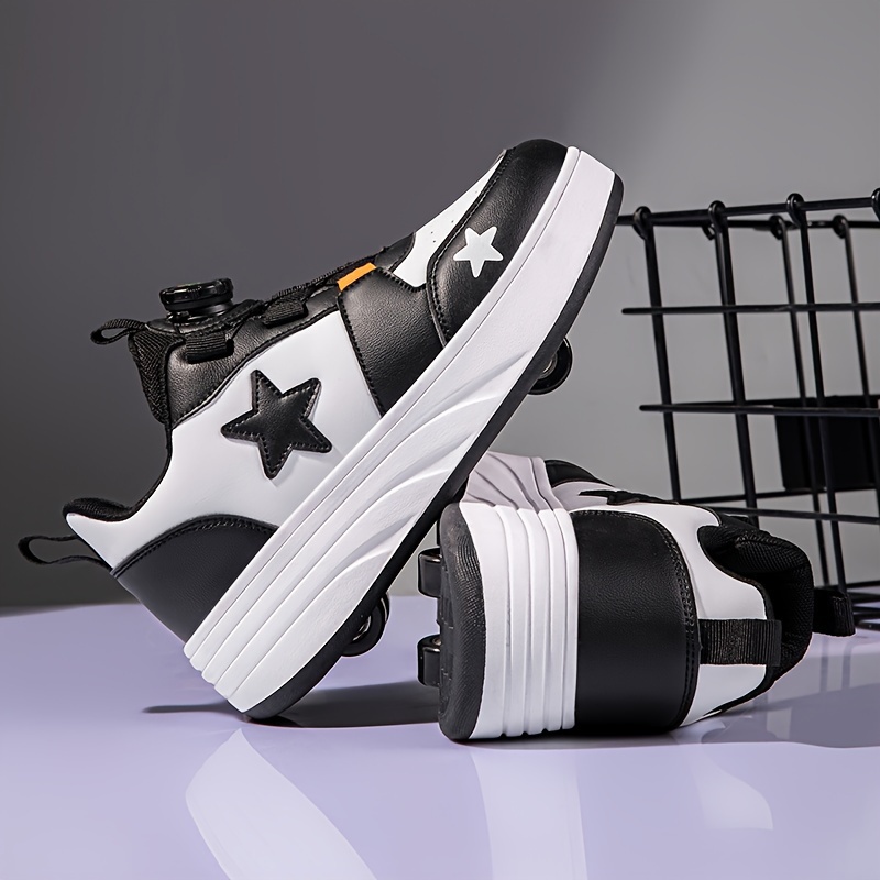 girls star patterned skate sneakers   non slip breathable for   details 2