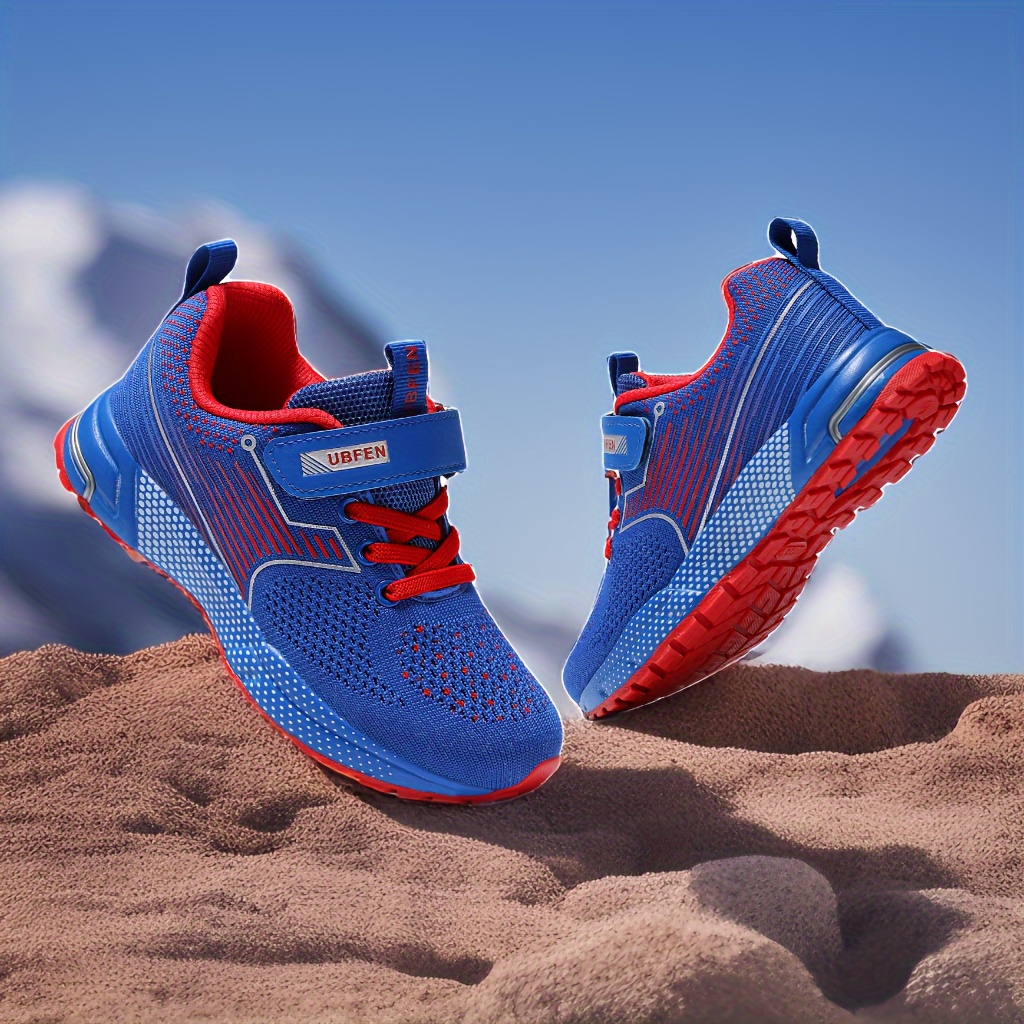 boys girls sneakers lightweight breathable strap athletic tennis shoes for running walking toddler kid details 2