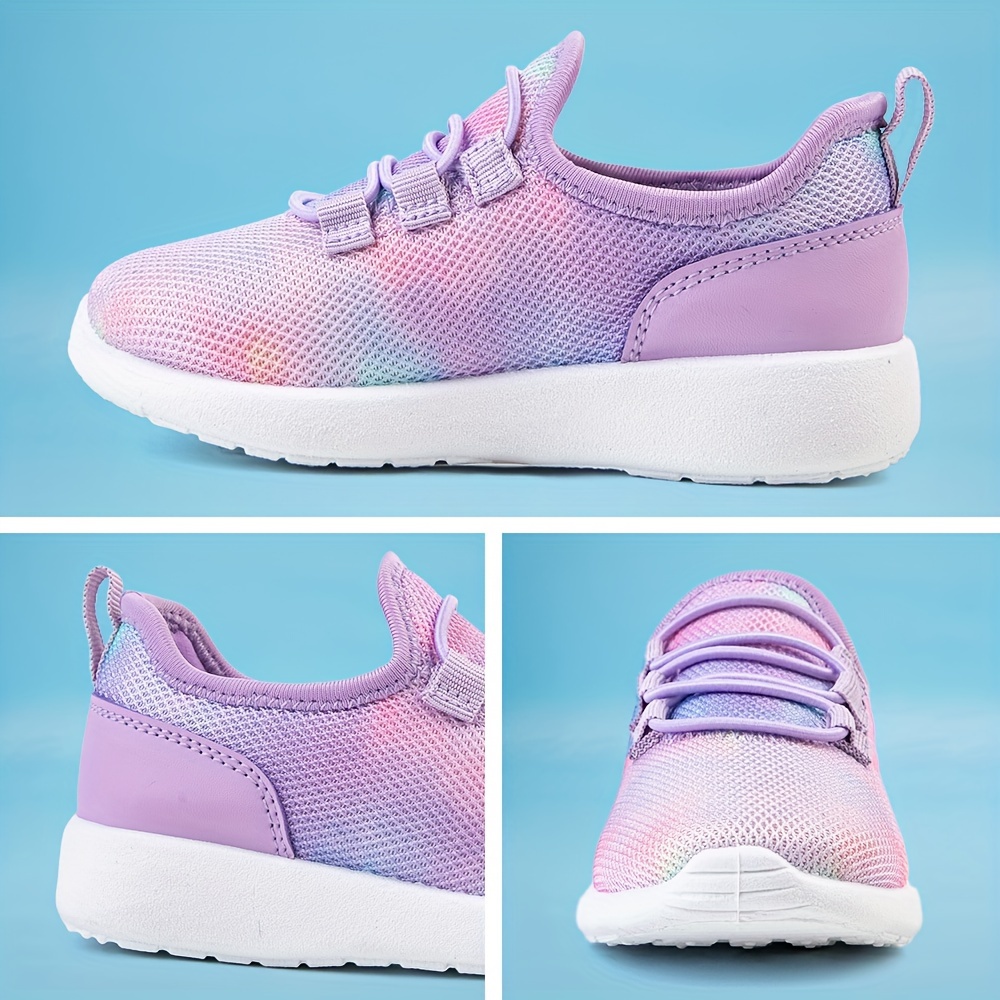 girls shoes kids slip on tennis sneakers walking running shoes details 3