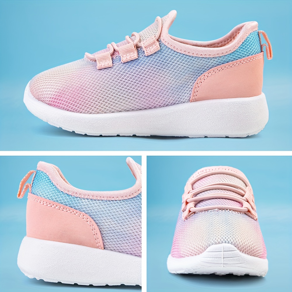 girls shoes kids slip on tennis sneakers walking running shoes details 4