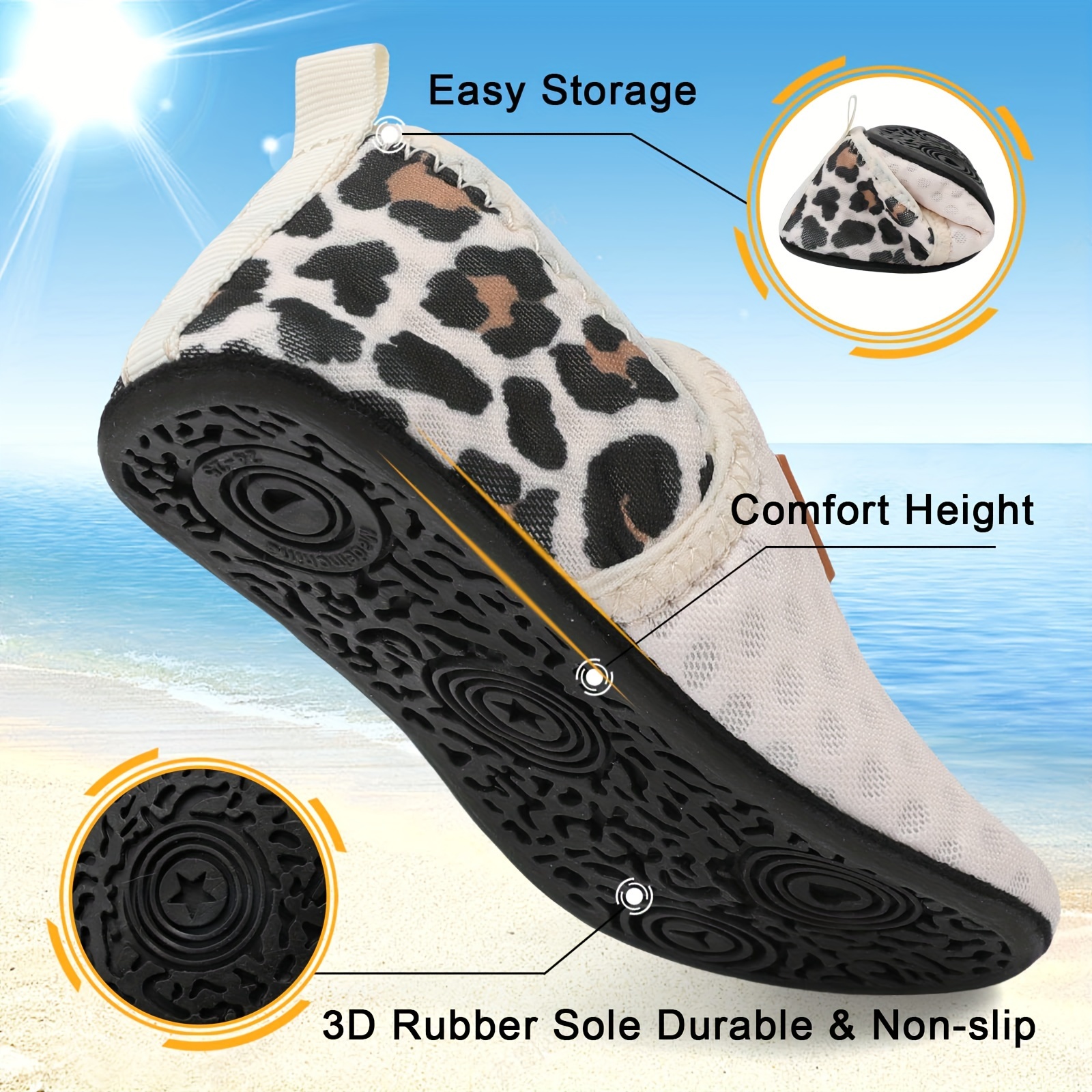 toddler water shoes swim socks shoes kids non slip barefoot pool details 1