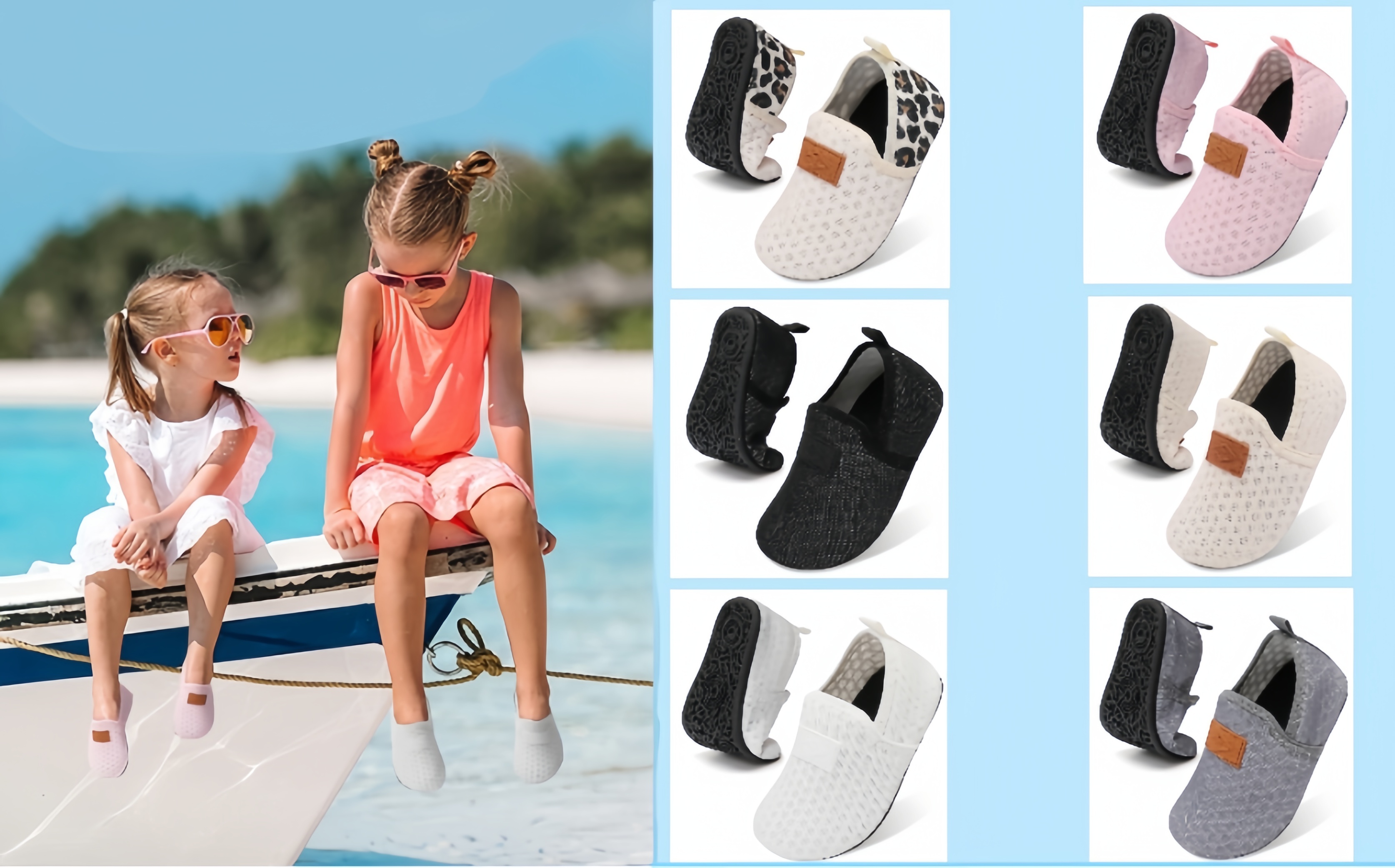 toddler water shoes swim socks shoes kids non slip barefoot pool details 4