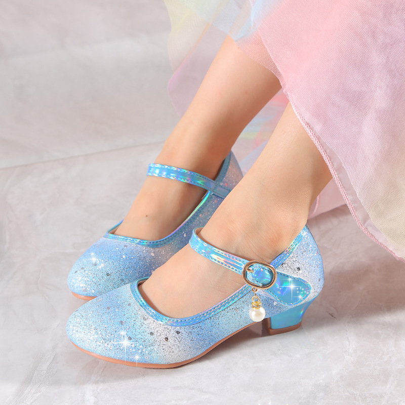 trendy cute sequin high heel shoes for girls lightweight non slip dress shoes for performance party details 5