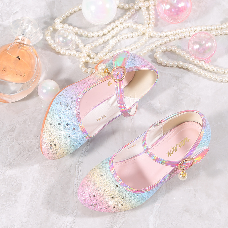 trendy cute sequin high heel shoes for girls lightweight non slip dress shoes for performance party details 9