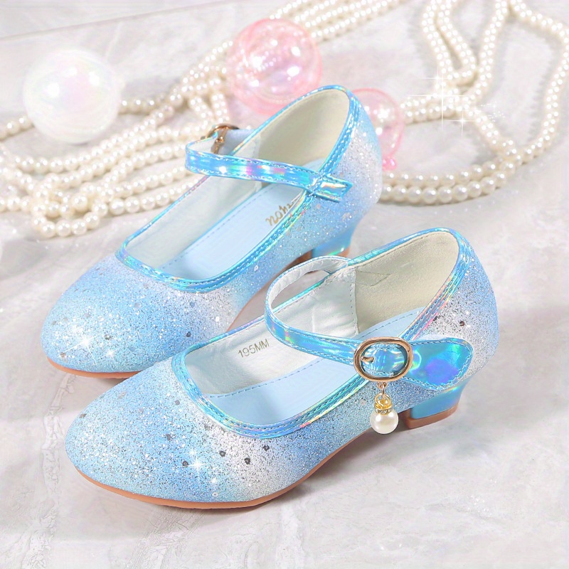 trendy cute sequin high heel shoes for girls lightweight non slip dress shoes for performance party details 12