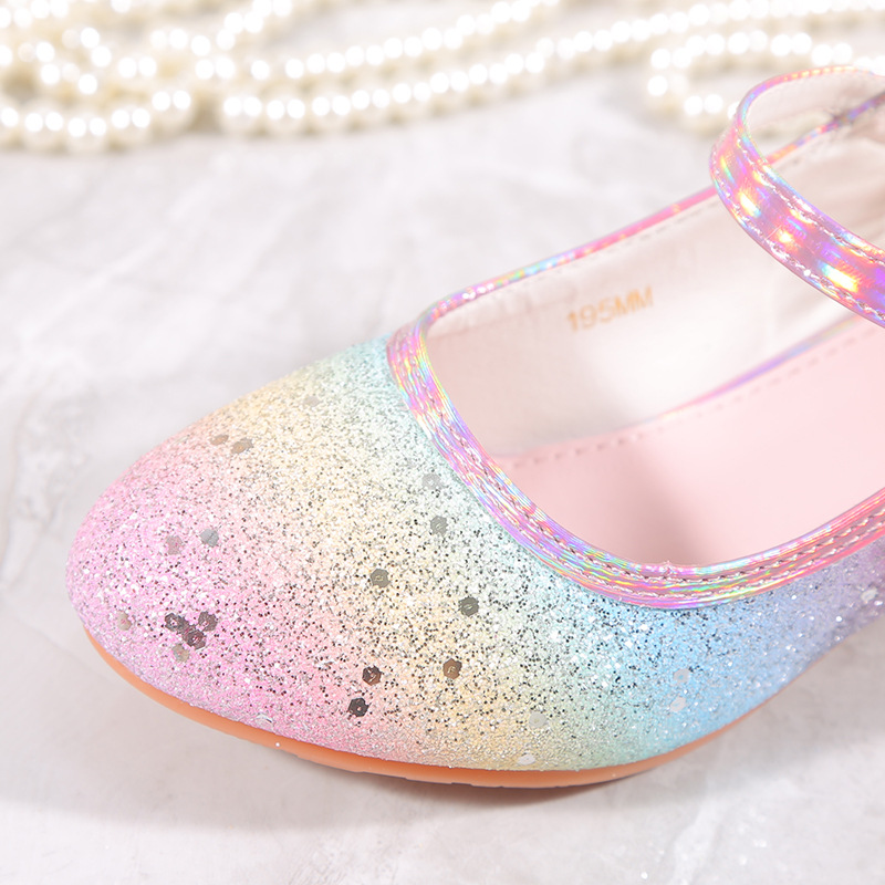 trendy cute sequin high heel shoes for girls lightweight non slip dress shoes for performance party details 15