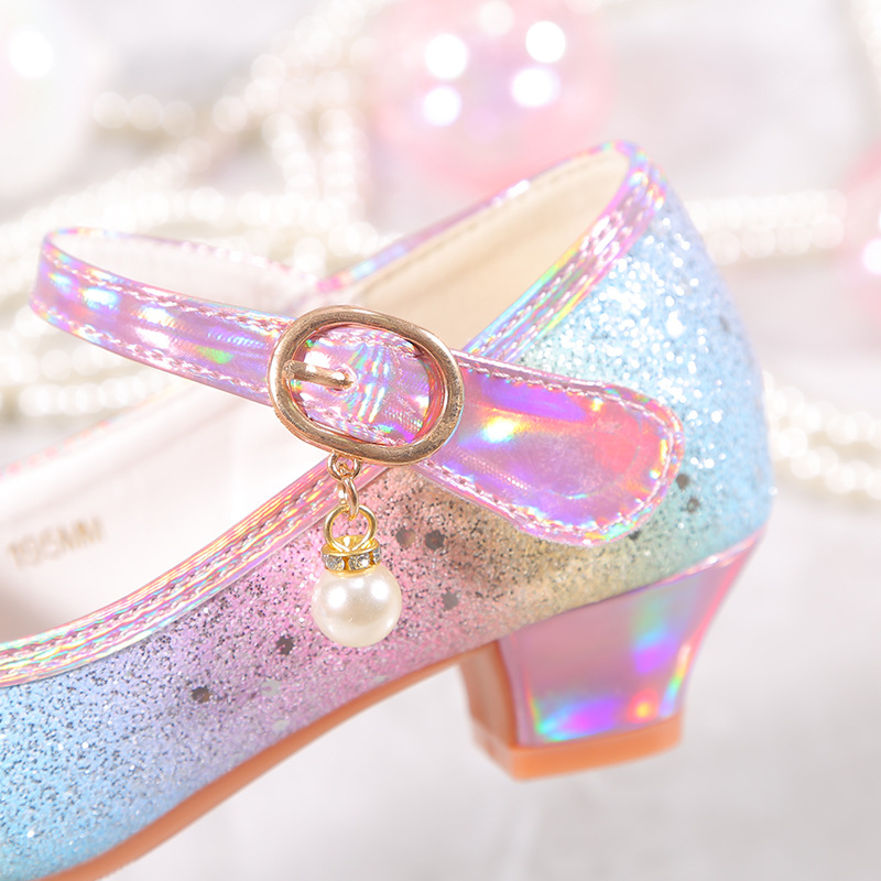 trendy cute sequin high heel shoes for girls lightweight non slip dress shoes for performance party details 16
