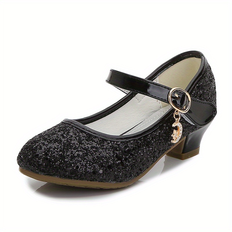 kids teenagers girls low heel shoes sequins princess dress shoes for party spring and summer details 17