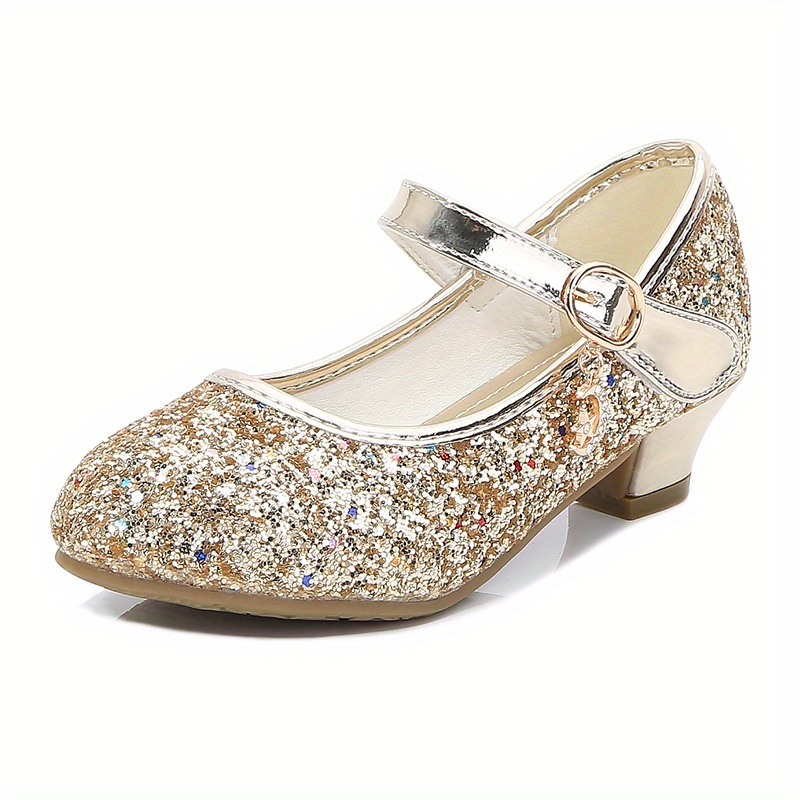 kids teenagers girls low heel shoes sequins princess dress shoes for party spring and summer details 18