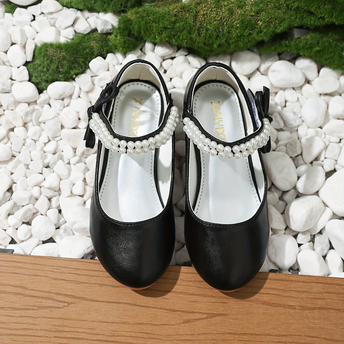 trendy elegant bowknot pearl high heel shoes for girls lightweight non slip soft bottom dress shoes for wedding party details 9