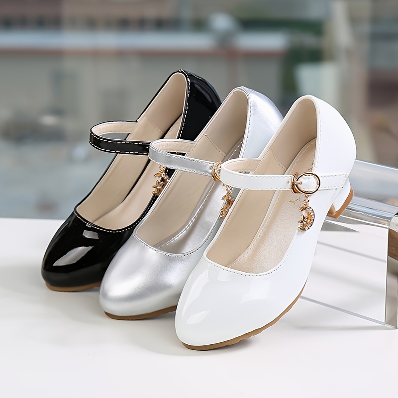trendy elegant solid color high heel shoes for girls lightweight non slip soft bottom dress shoes for performance party details 1