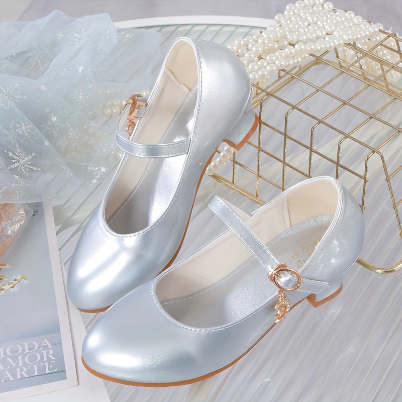 trendy elegant solid color high heel shoes for girls lightweight non slip soft bottom dress shoes for performance party details 3