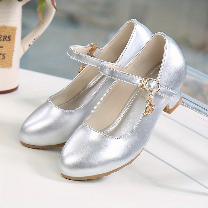 trendy elegant solid color high heel shoes for girls lightweight non slip soft bottom dress shoes for performance party details 5