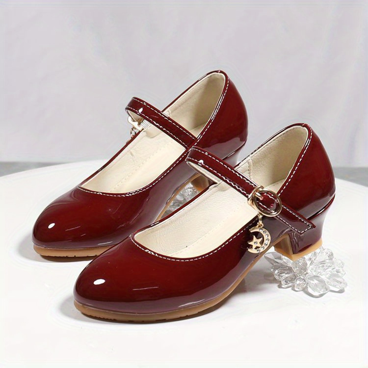 trendy elegant solid color high heel shoes for girls lightweight non slip soft bottom dress shoes for performance party details 6