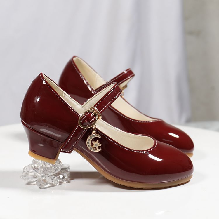 trendy elegant solid color high heel shoes for girls lightweight non slip soft bottom dress shoes for performance party details 7