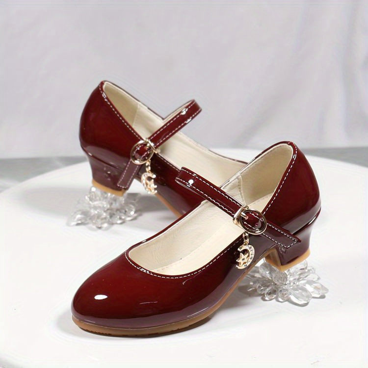 trendy elegant solid color high heel shoes for girls lightweight non slip soft bottom dress shoes for performance party details 8