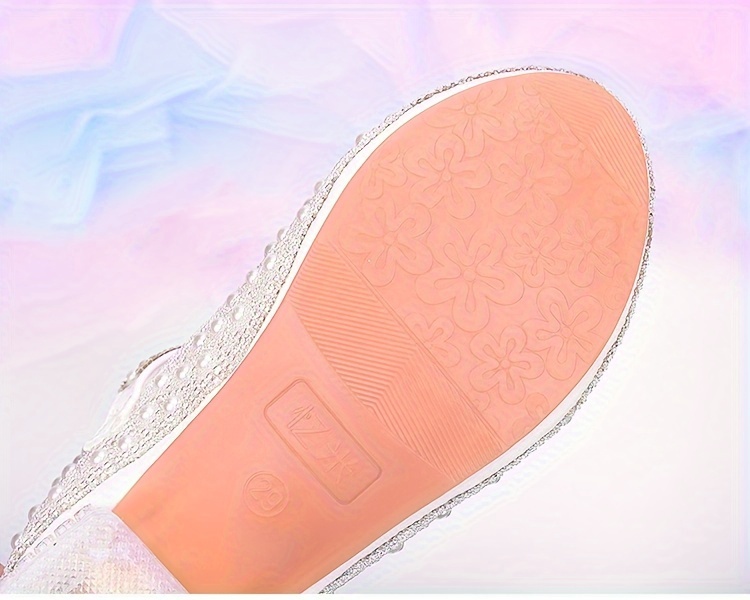 trendy elegant rhinestone high heel shoes for girls lightweight breathable non slip dress shoes for performance party details 8