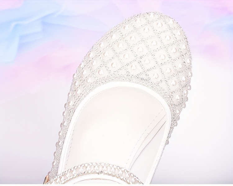 trendy elegant rhinestone high heel shoes for girls lightweight breathable non slip dress shoes for performance party details 10