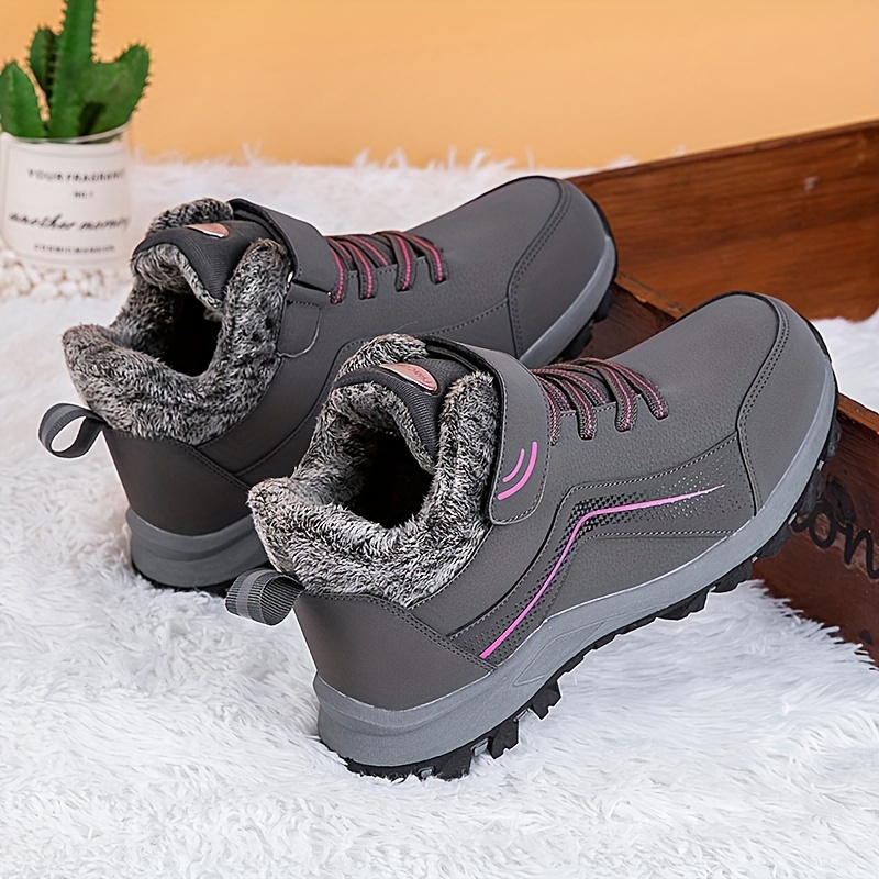 cozy fleece lined girls boots color closure for comfort details 3