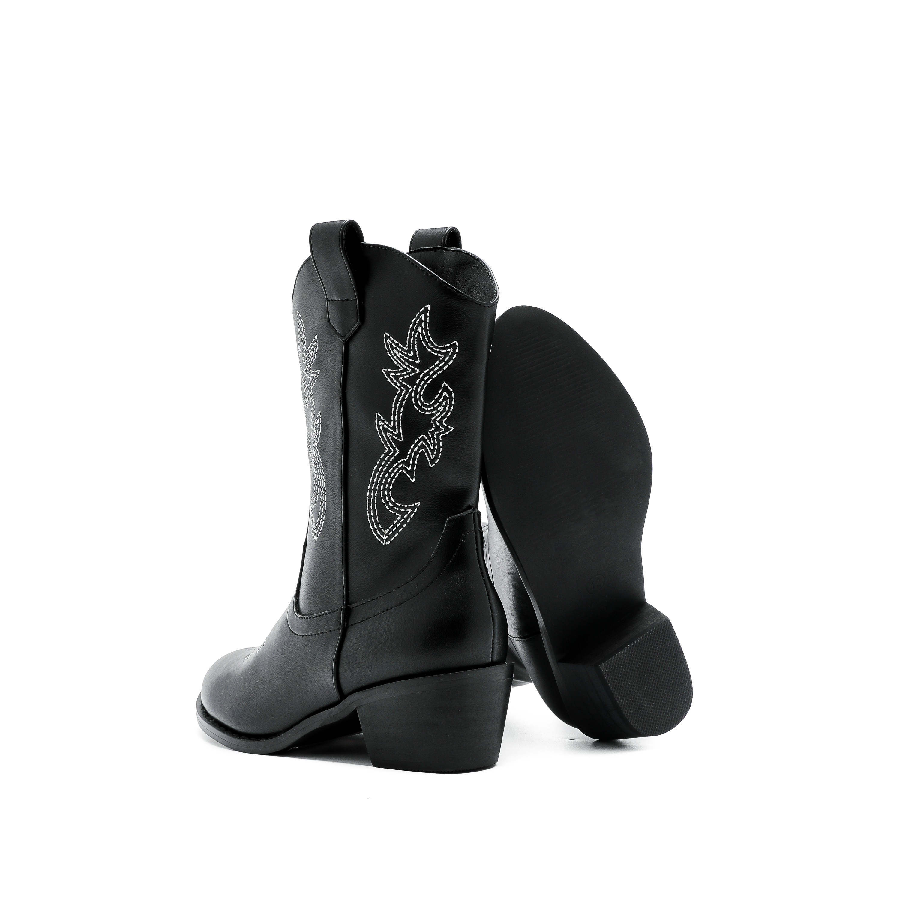 casual cool cowgirl boots with zipper for girls comfortable non slip boots for party travel details 4