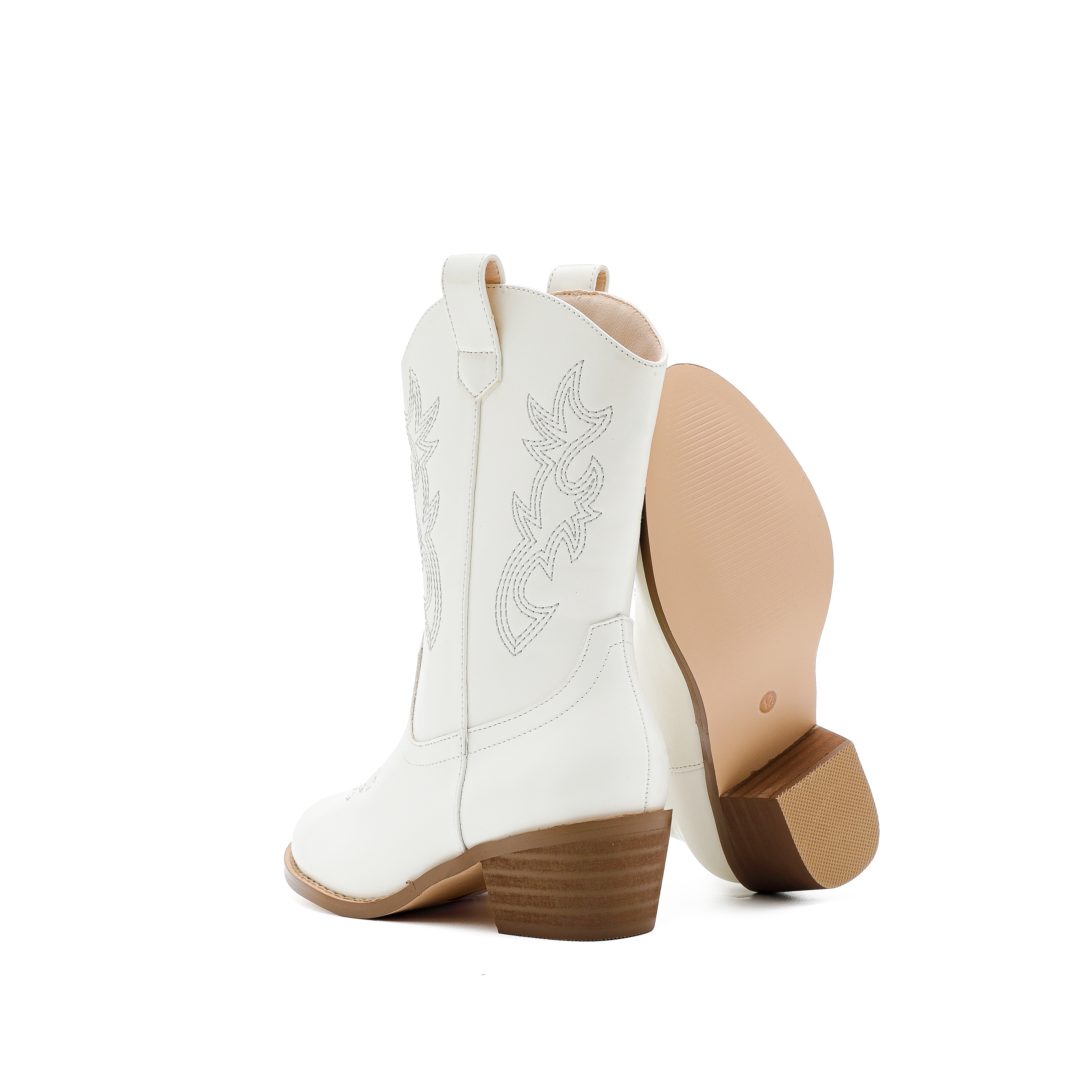 casual cool cowgirl boots with zipper for girls comfortable non slip boots for party travel details 6